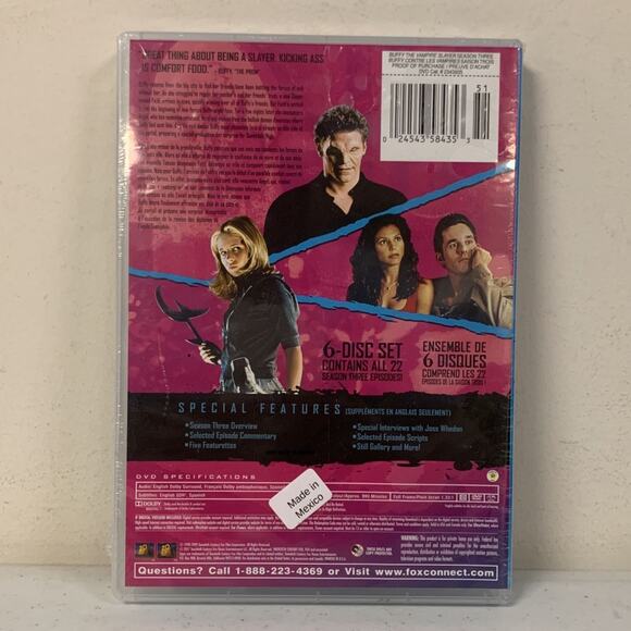 Buffy the Vampire Slayer - The Complete Third Season (Slim Set), 6 Disc … - Picture 2 of 5